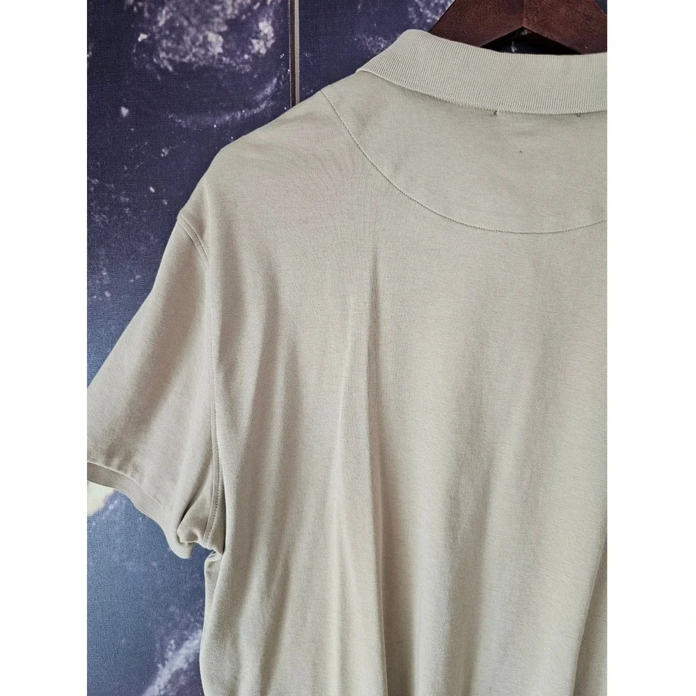 Banana Republic Men's Khaki Luxury Touch Performance‎ Polo Shirt XL